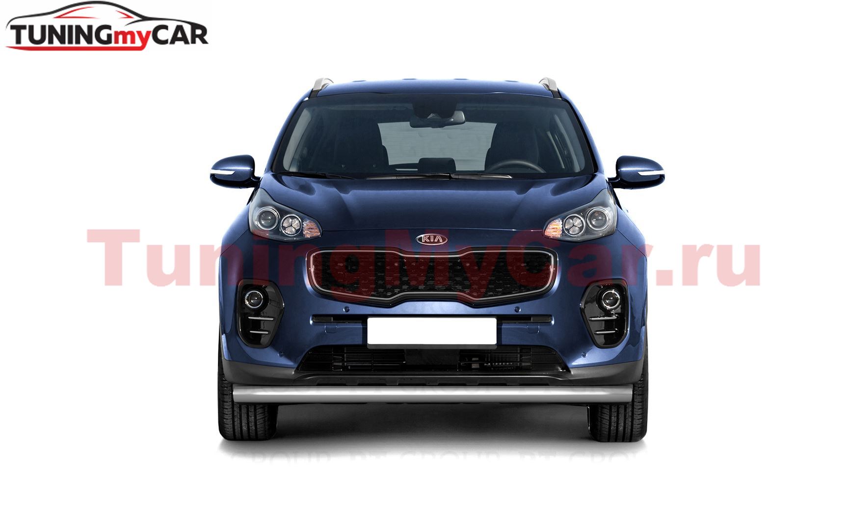 Защита переднего бампера одинарная 63 мм (НПС) KIA Sportage 2016-